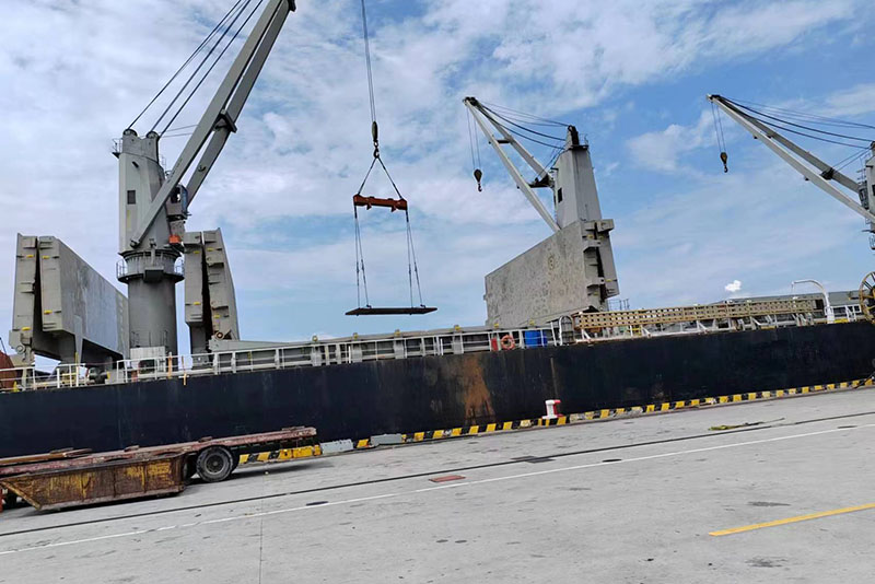 Nuotraukos apie plieno plokštes Tarptautinė logistika CNCHS jūrų uoste (2)